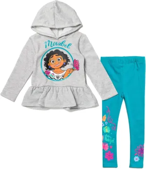 Disney Encanto Mirabel Girls Fashion Pullover Fleece Hoodie Legging Toddler to Big Kid
