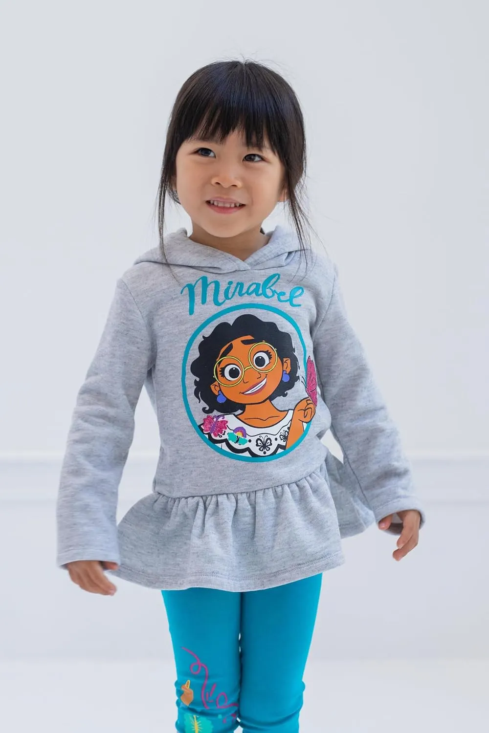 Disney Encanto Mirabel Girls Fashion Pullover Fleece Hoodie Legging Toddler to Big Kid