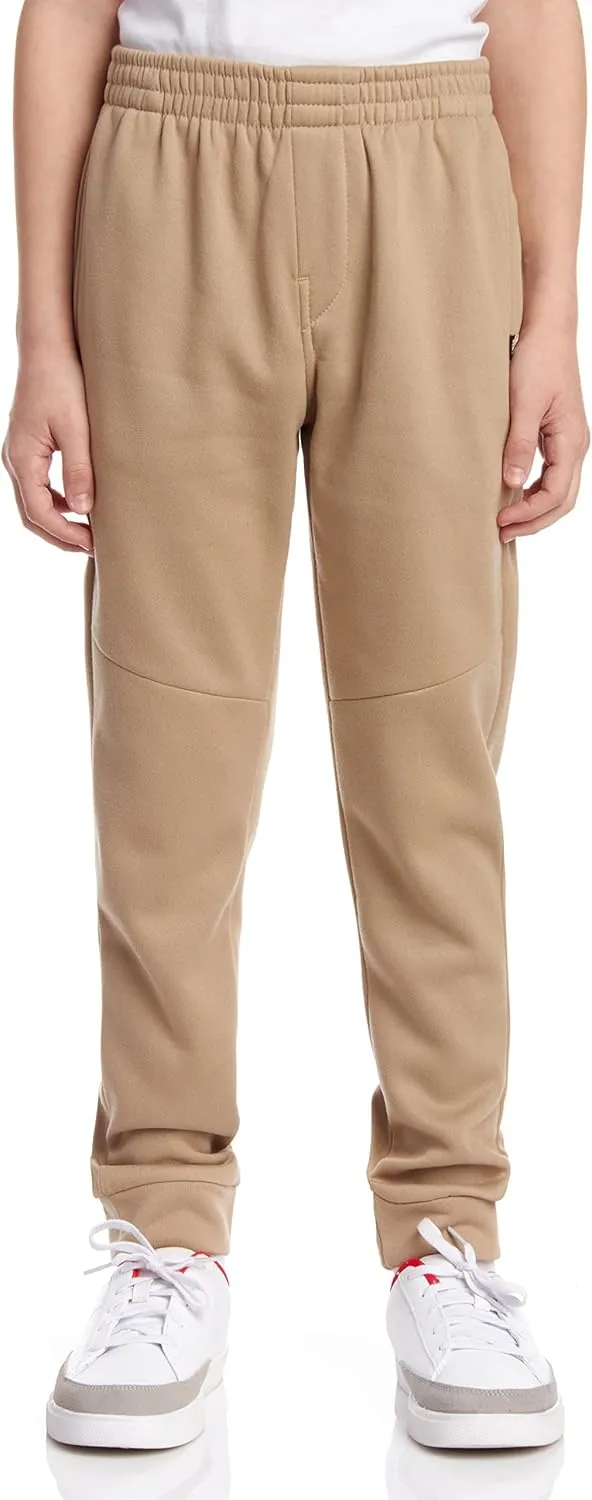 DKNY Boys' Active Sweatpants - 4 Pack Performance Fleece Joggers, Athletic Workout and Track Pants for Boys (Sizes: 8-12)