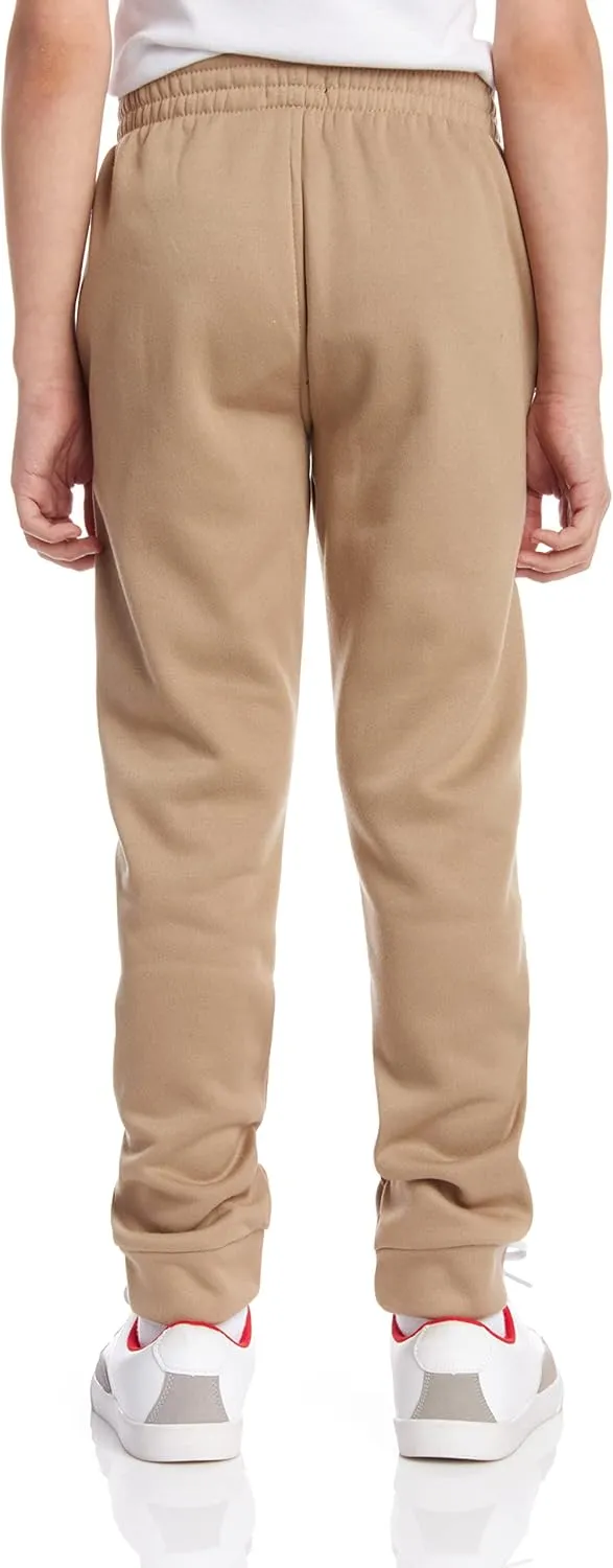 DKNY Boys' Active Sweatpants - 4 Pack Performance Fleece Joggers, Athletic Workout and Track Pants for Boys (Sizes: 8-12)