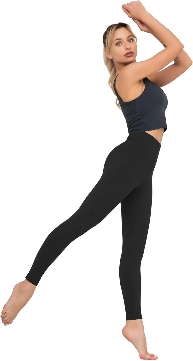 Dragon Fit Compression Yoga Pants with Inner Pockets in High Waist Athletic Pants Tummy Control Stretch Workout Yoga Legging