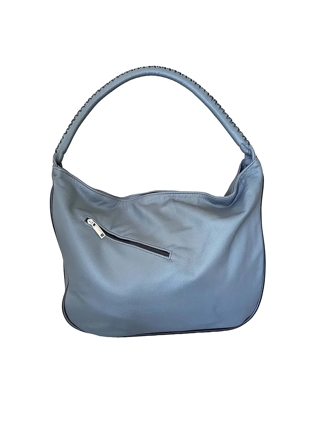 Fgalaze Gray Leather Hobo Bag Fashion Women Everyday Handbags, Sofia