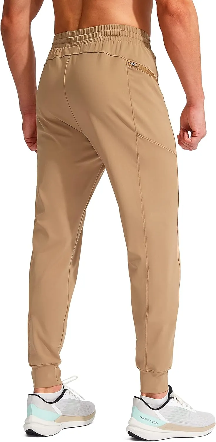G Gradual Men's Joggers Pants with Zipper Pockets Stretch Athletic Sweatpants for Men Workout Jogging Running