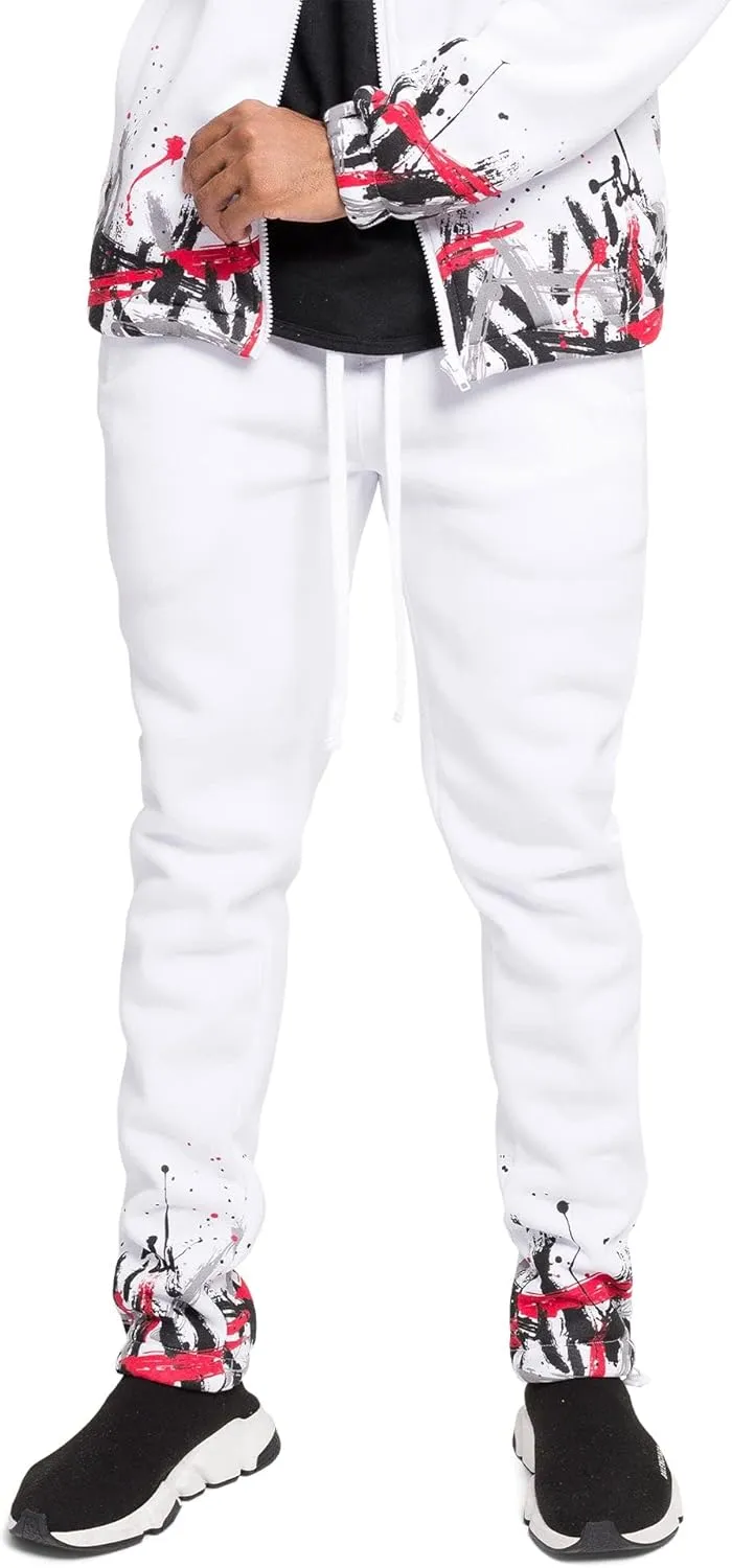 G-Style USA Men's Fleece Tracksuit Set - Zipper Jacket and Sweatpants