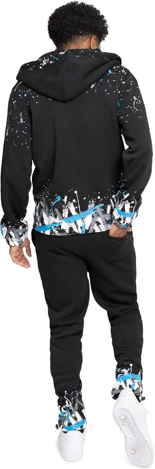 G-Style USA Men's Fleece Tracksuit Set - Zipper Jacket and Sweatpants