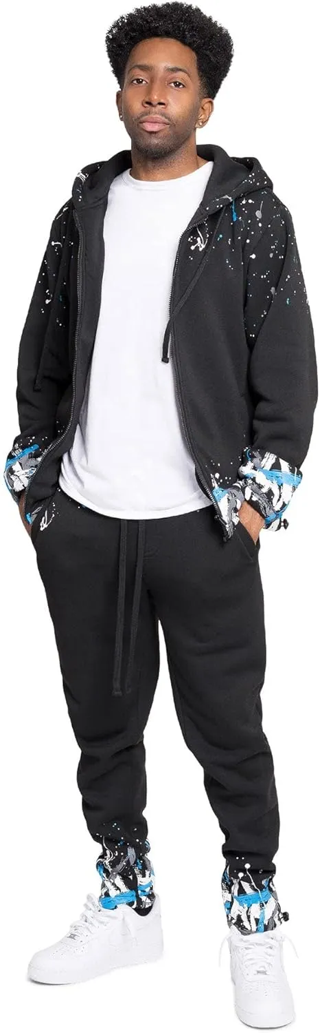 G-Style USA Men's Fleece Tracksuit Set - Zipper Jacket and Sweatpants