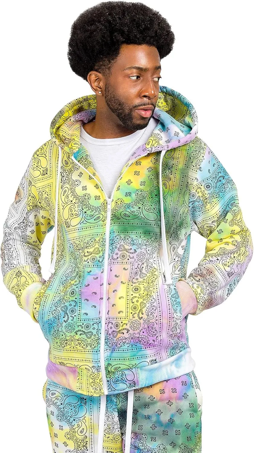 G-Style USA Men's Fleece Tracksuit Set - Zipper Jacket and Sweatpants