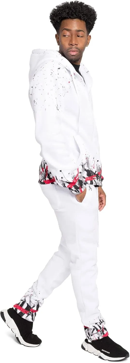 G-Style USA Men's Fleece Tracksuit Set - Zipper Jacket and Sweatpants