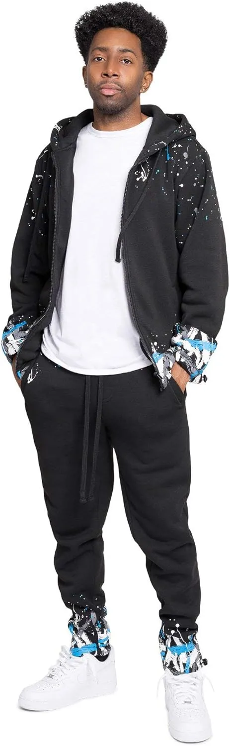 G-Style USA Men's Fleece Tracksuit Set - Zipper Jacket and Sweatpants