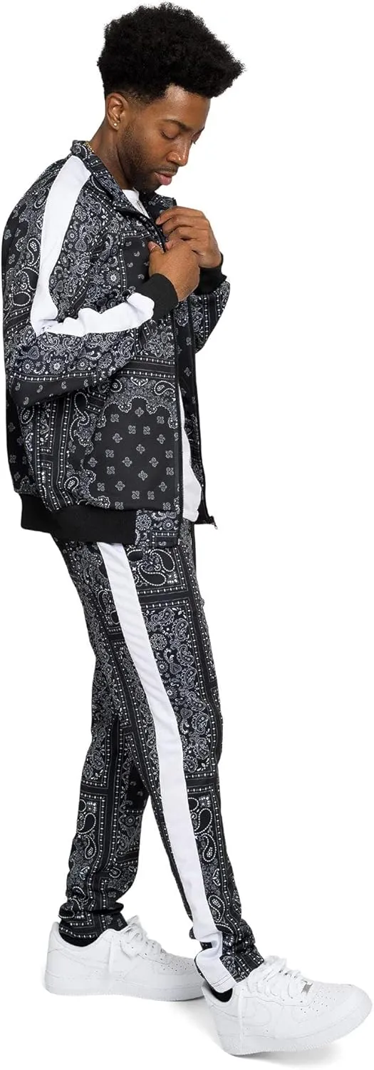 G-Style USA Men's Tiger Pattern Tracksuit Sets