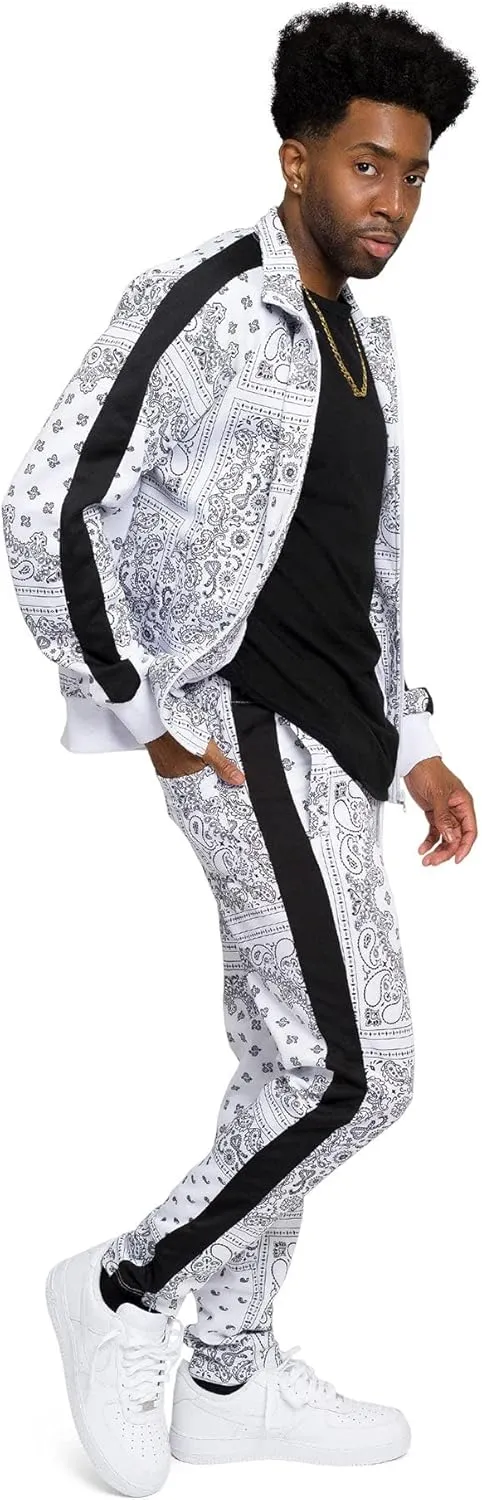 G-Style USA Men's Tiger Pattern Tracksuit Sets