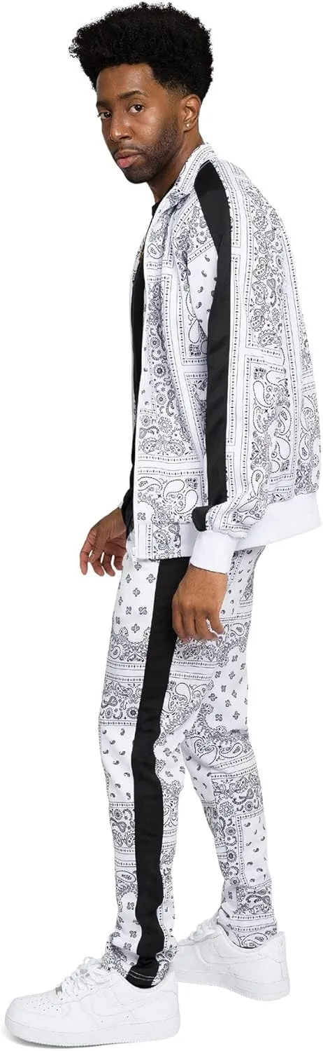 G-Style USA Men's Tiger Pattern Tracksuit Sets