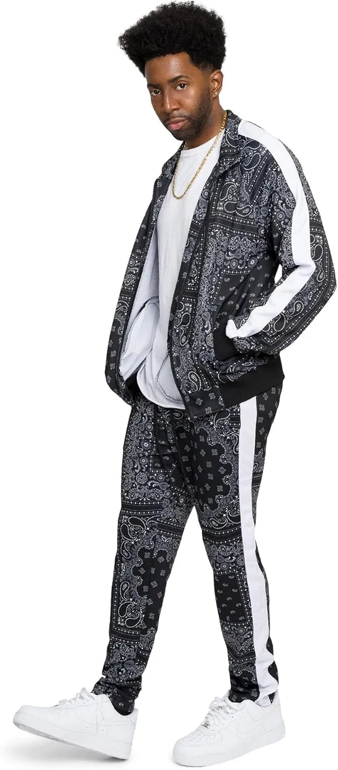 G-Style USA Men's Tiger Pattern Tracksuit Sets