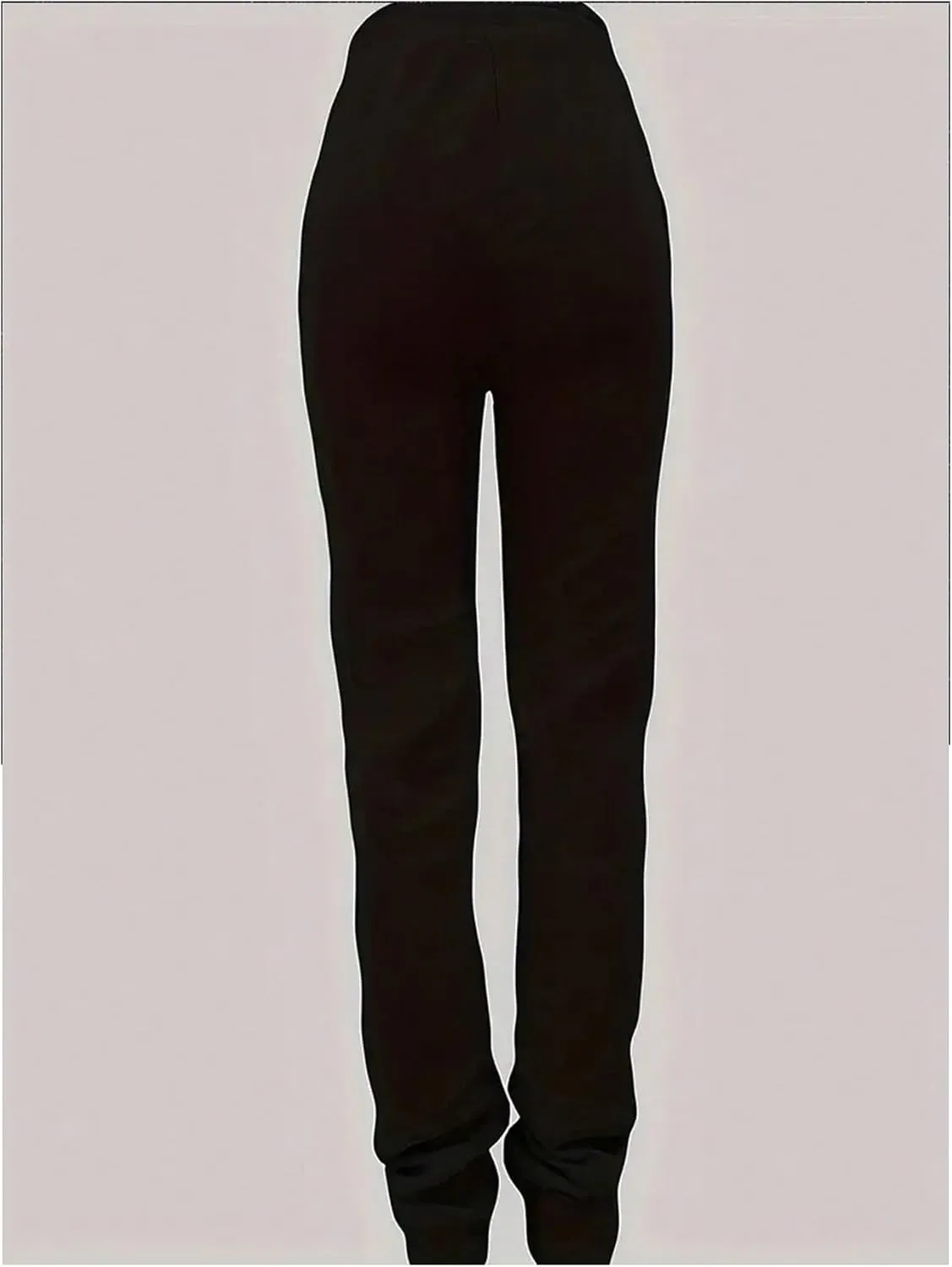 GORGLITTER Women's Stacked Baggy Sweatpants Y2K Drawstring Waist Flared Jogger Pants