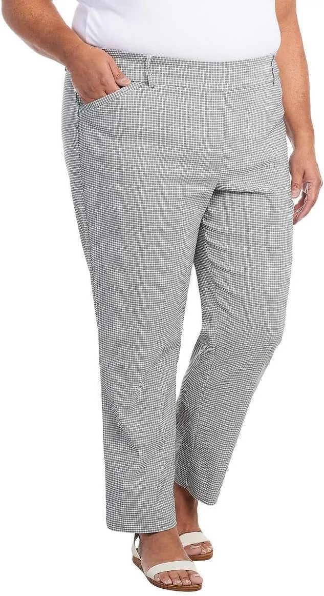 Hilary Radley Women Mid-Rise Stretch Pull-On Ankle Pant