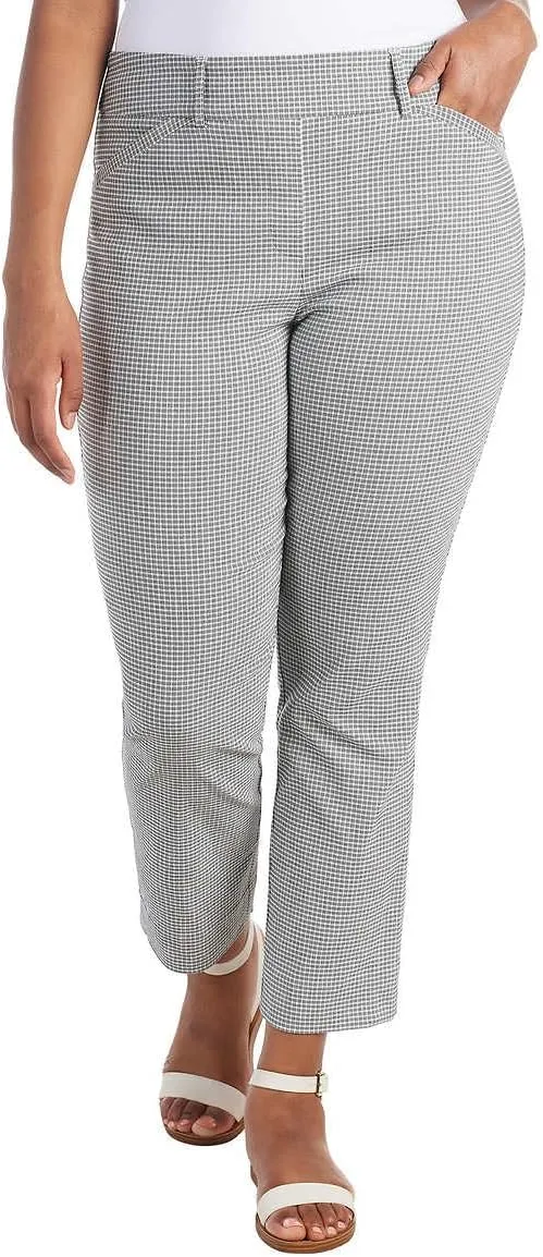 Hilary Radley Women Mid-Rise Stretch Pull-On Ankle Pant