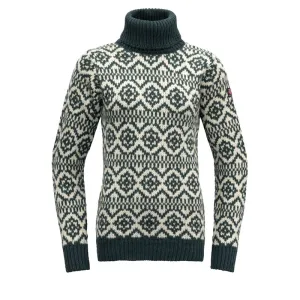 HODDEVIK WOOL HIGH NECK WOODS/ OFFWHITE