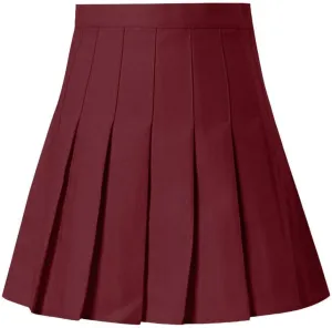 Hoop Skirt Steel Waist Mini Skirt High Fashion Pleated Waist Women's Casual Slim Skirt Tennis Skirt Silk Midi