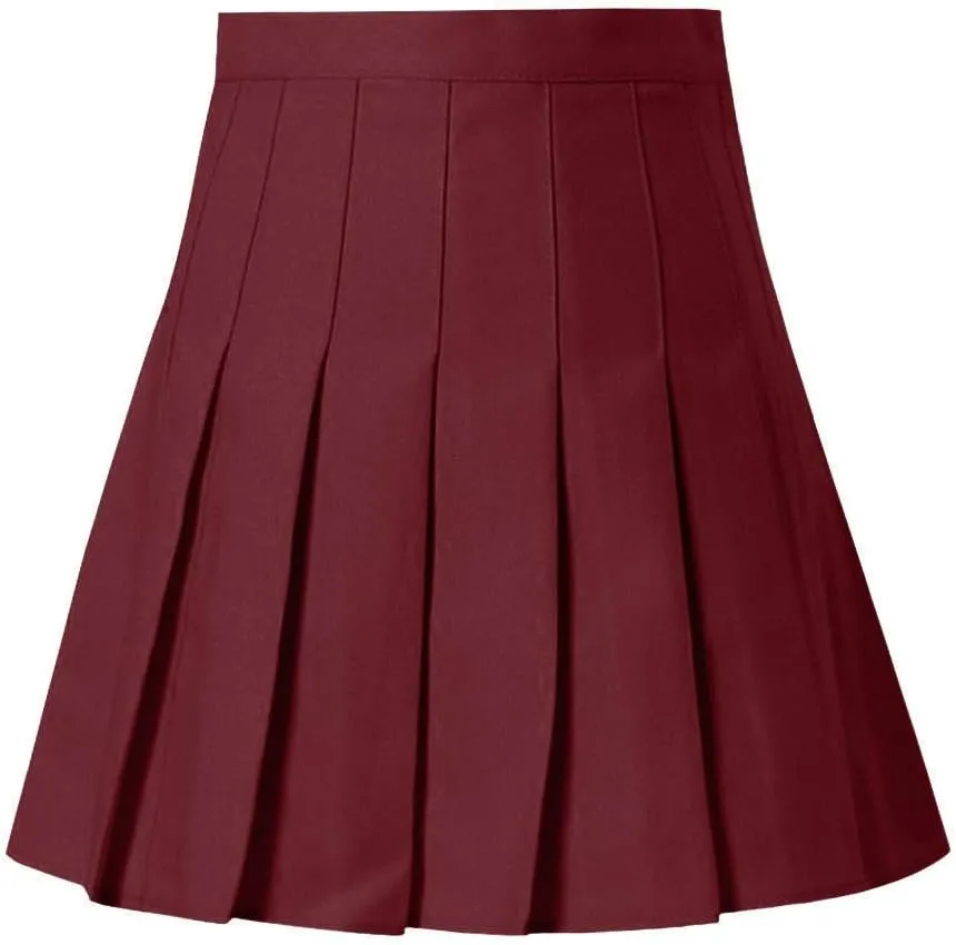 Hoop Skirt Steel Waist Mini Skirt High Fashion Pleated Waist Women's Casual Slim Skirt Tennis Skirt Silk Midi