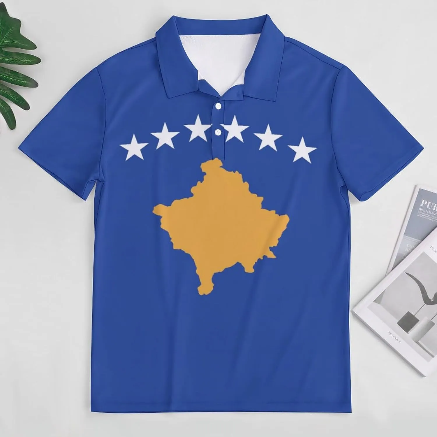 Iceland Flag Polo-Shirts for Women,V-Neck Soft Tops for Women,Summer Collar Tops Short Sleeve Work Blouses