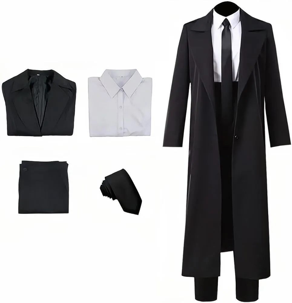 IS MY BIKE OKAY Makima Cosplay Outfit Denji Costume Anime School Uniform Suit Shirt Cloak Jacket Coat Halloween Outfits