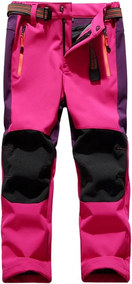 Jessie Kidden Kids Boys Girls Youth Waterproof Hiking Ski Snow Pants Elastic Waist Warm Insulated Pants