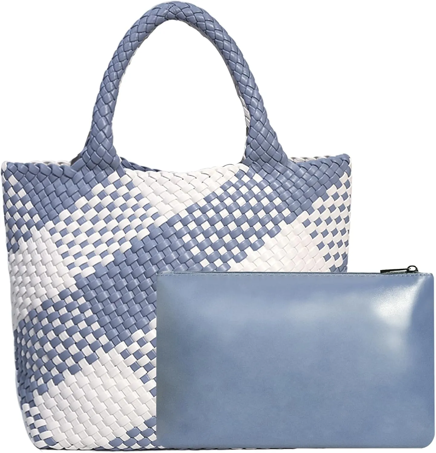 JINMANXUE Fashion Woven Bag Shopper Bag Travel Handbags and Purses Women Tote Bag Large Capacity Shoulder Bags