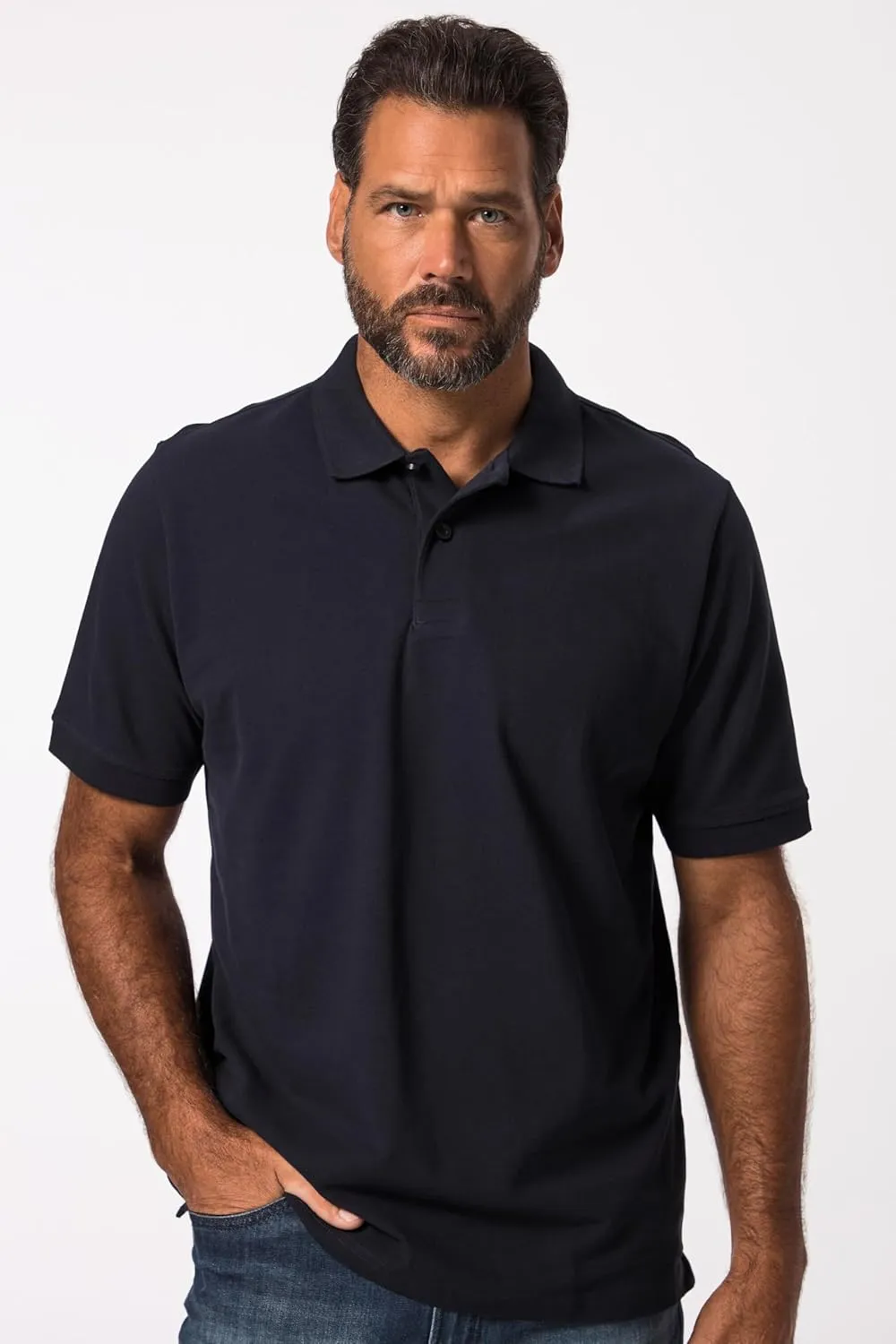 JP 1880 Menswear Big & Tall Plus Size L-8XL Cotton Pique Polo Shirt 702560