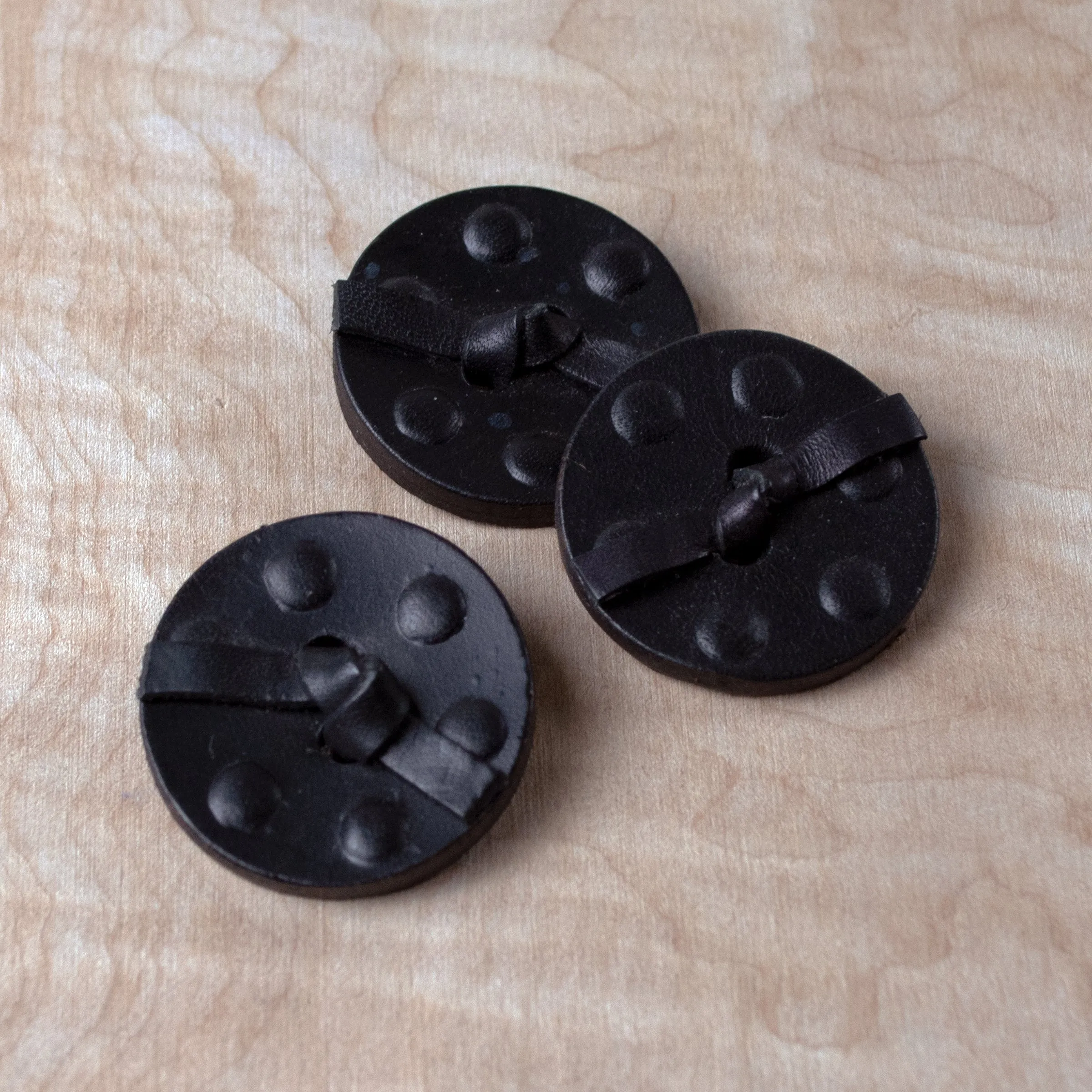 Leather Knot Button