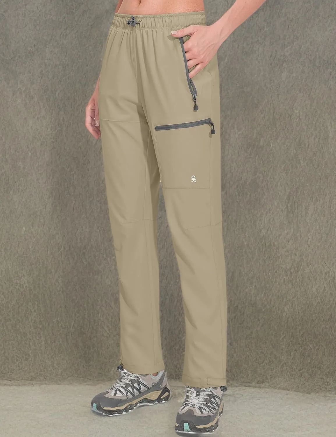 Little Donkey Andy Women's Lightweight Quick Dry Cargo Hiking Pants UPF 50  Stretch Travel Casual Trousers