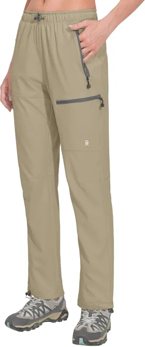 Little Donkey Andy Women's Lightweight Quick Dry Cargo Hiking Pants UPF 50  Stretch Travel Casual Trousers