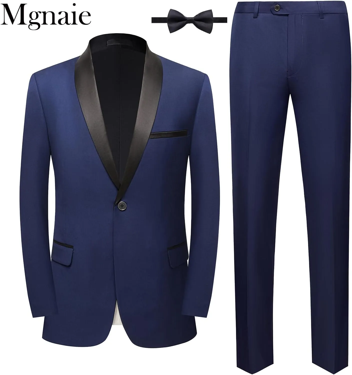 Men Suit for Wedding Party 2 Piece Slim Fit Shawl Lapel 1 Button Tuxedo Winter Fabric Dinner Suit Sets with Tie