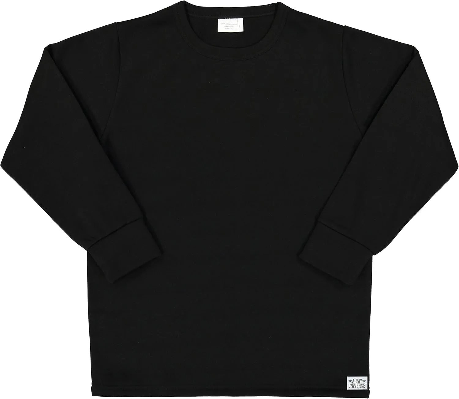 Men's Cold Weather Fleece-Lined Crew Neck Thermal ECWCS Undershirt Top Extreme Base Layer Shirt