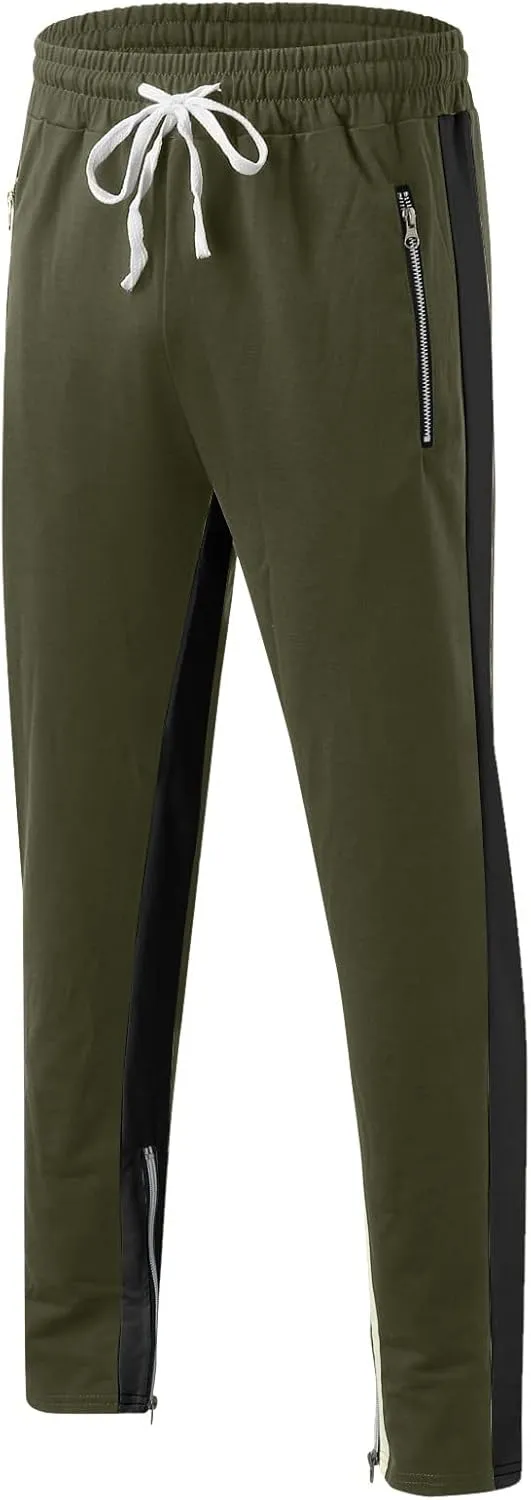 Mens Hiking Outdoor Recreation Pants Fleece Sweat Pants Mens Baggy Pants Joggers with Pockets Mens Sweatpants Fleece