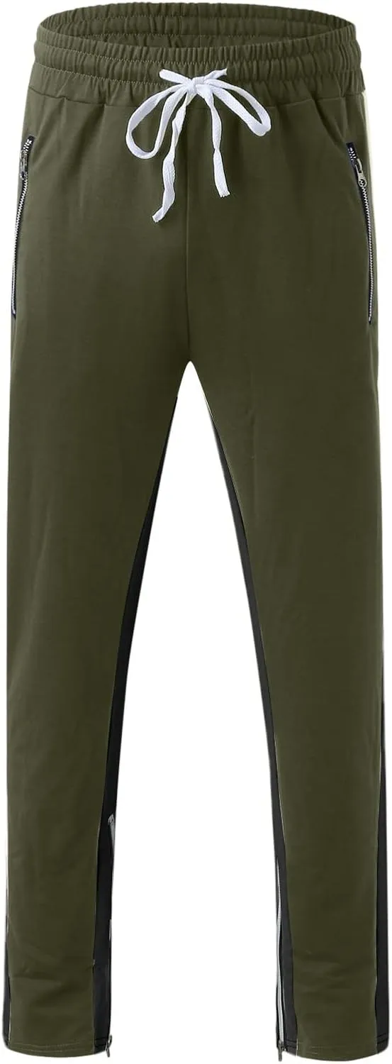 Mens Hiking Outdoor Recreation Pants Fleece Sweat Pants Mens Baggy Pants Joggers with Pockets Mens Sweatpants Fleece