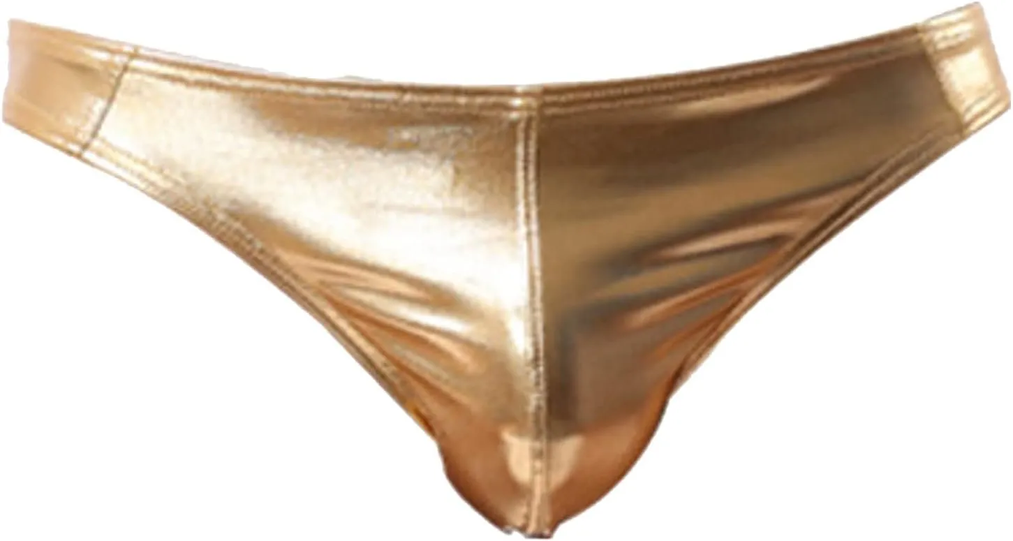 Men's Lingerie Underwear Men T Pants Nightclub Performance Imitation Leather Thong Sexy Men's Sexy Lingerie Thongs