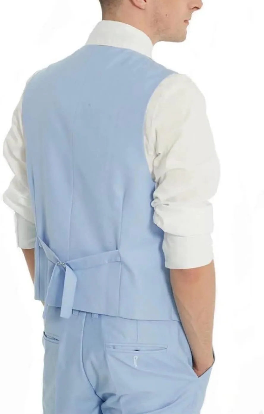 Men's Suit Slim Fit - 3 Piece Suits for Men One Button Blazer Wedding Party Prom Jacket Vest & Pants Set
