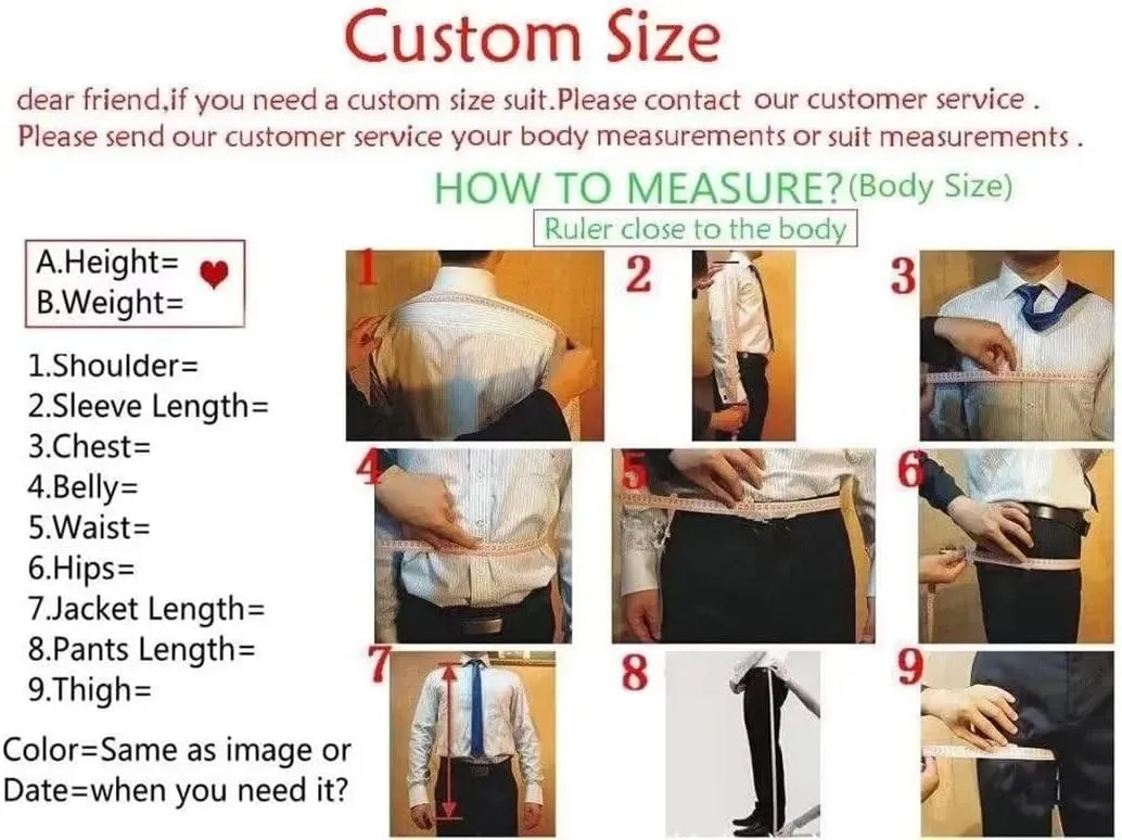 Men's Suits 2 Piece Slim Fit Double Breasted Tuxedo for Men Formal Wedding Outfits Prom Suits Blazer Jacket Pants