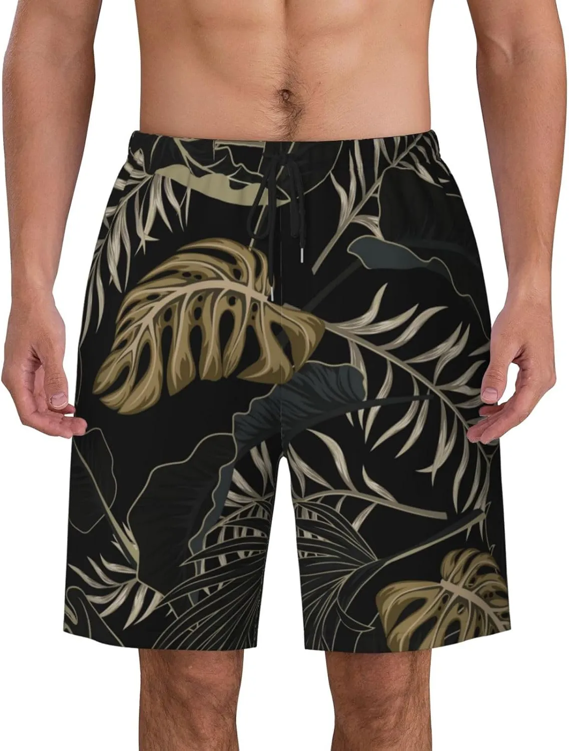 Mens Swim Trunks with Mesh Lining,Quick Dry Swimsuit Board Shorts Beach Pants Swimwear Bathing Suits