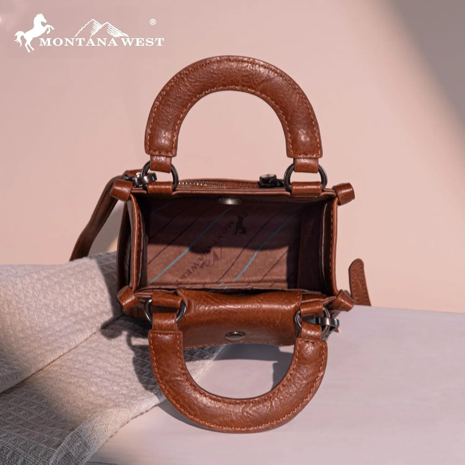 Montana West Western Women's Crossbody Handbag Ladies Small Crossbody Bags for Women Designer Top Handle Handbags