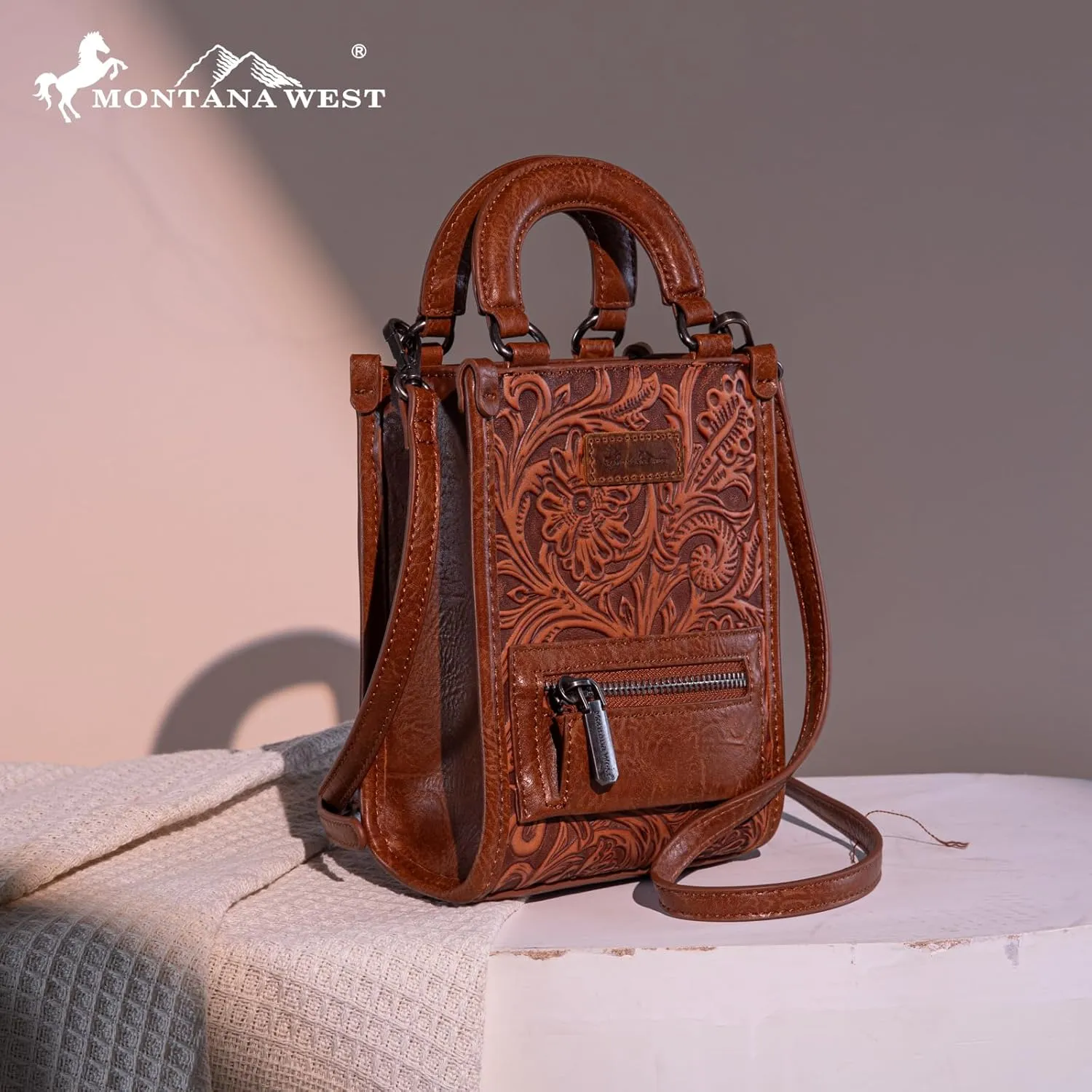 Montana West Western Women's Crossbody Handbag Ladies Small Crossbody Bags for Women Designer Top Handle Handbags