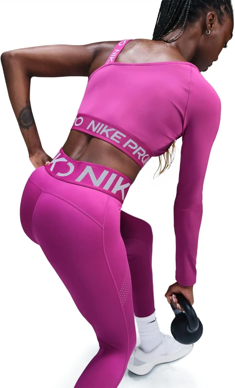 Nike Pro Sculpt Women's High-Waisted 7/8 Leggings (FV7948-518, Hot Fuchsia)