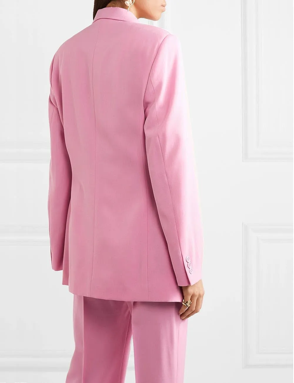 Pant Suits for Women's 2 Piece Pantsuits Notch Lapel Blazer Elegant Lady Business Outfits Work Office Pant Suit Set