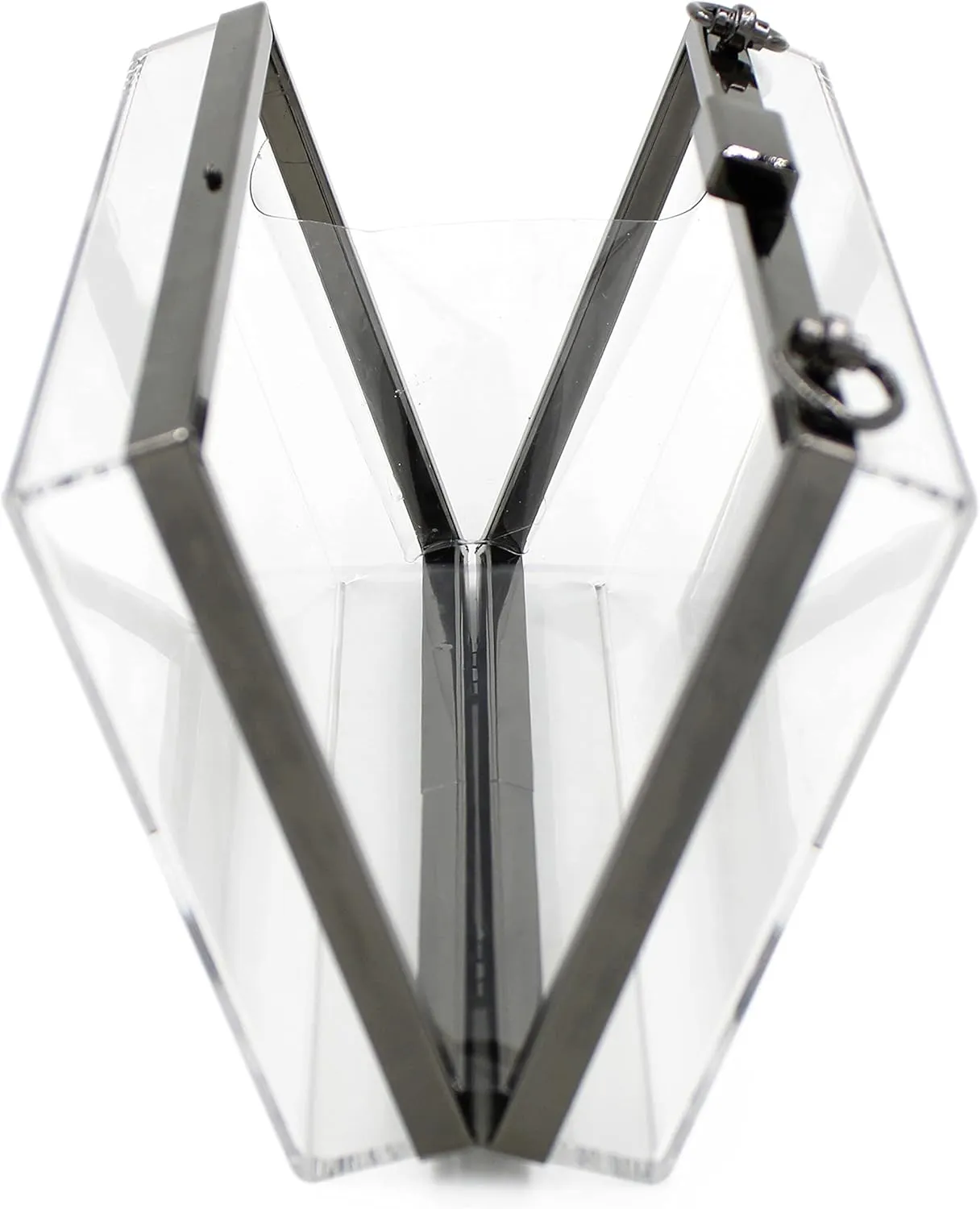 Premium Transparent Clear Acrylic Hard Box Clutch Bag Evening Shoulder Handbag