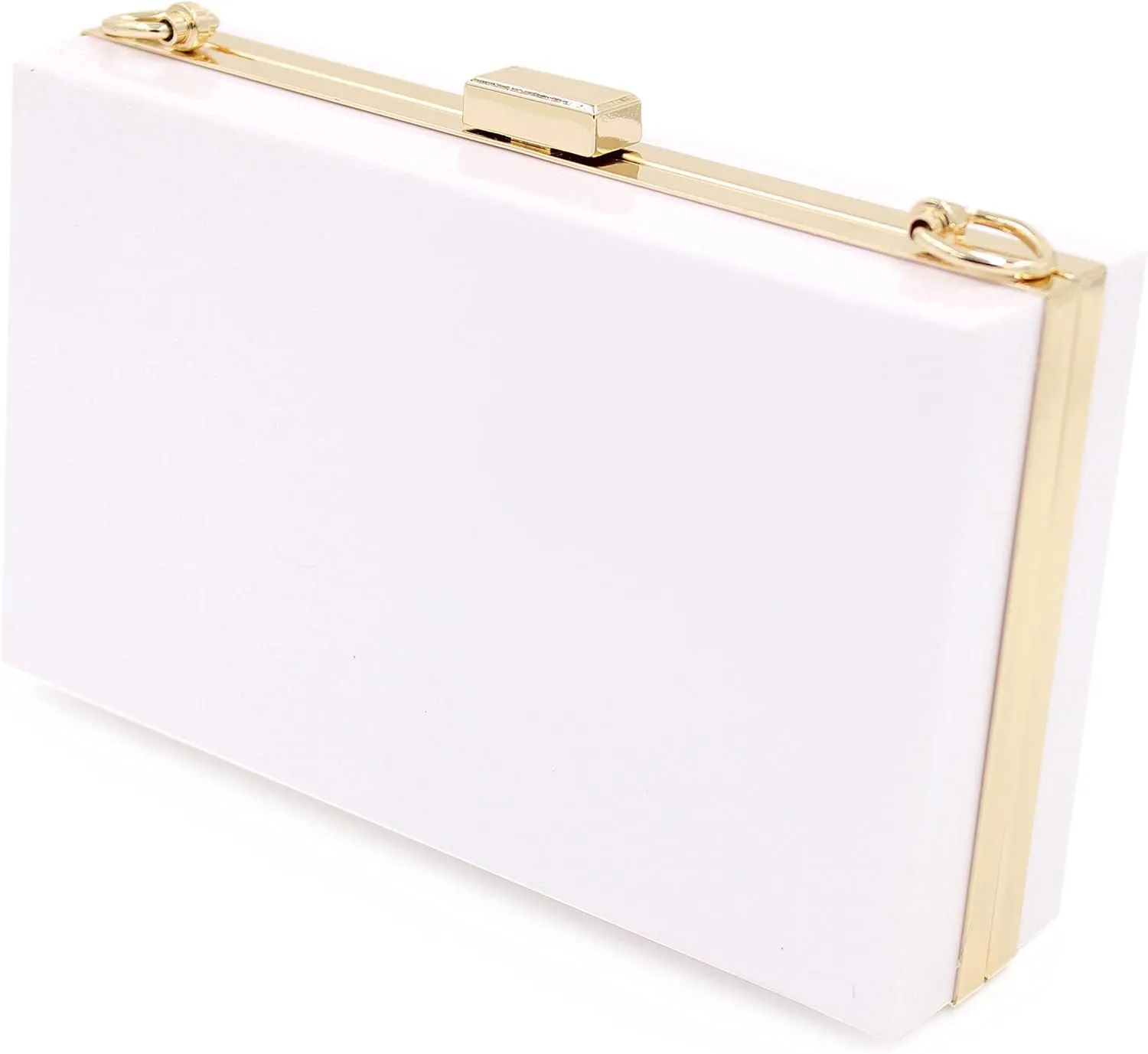 Premium Transparent Clear Acrylic Hard Box Clutch Bag Evening Shoulder Handbag