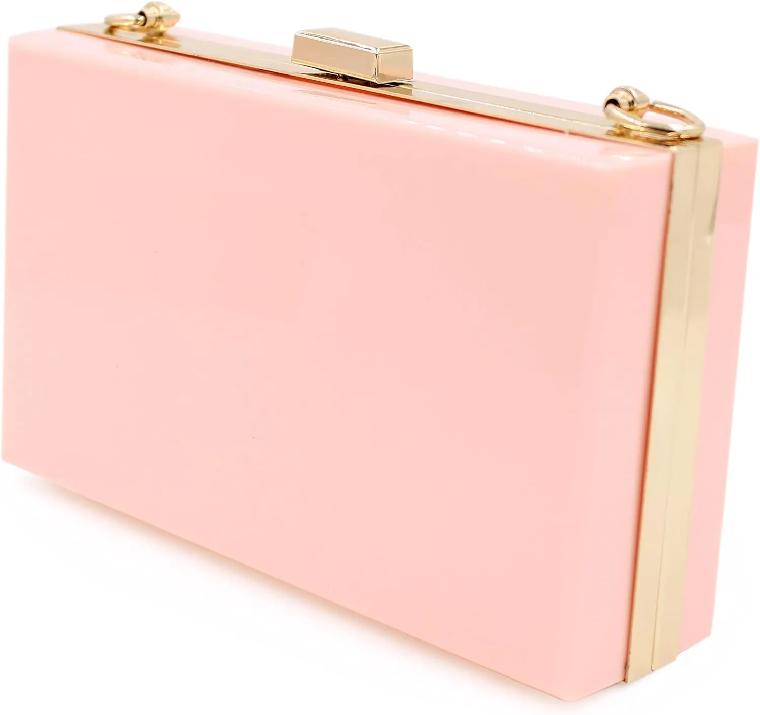 Premium Transparent Clear Acrylic Hard Box Clutch Bag Evening Shoulder Handbag