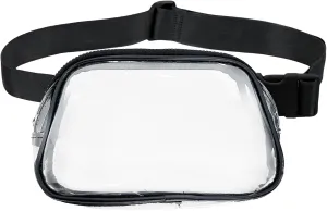 PVC Waterproof Waist Bag, Transparent Outdoor Sports Crossbody Chest Bag, Fashion Casual Travel Shoulder Pouch For Girl Boy