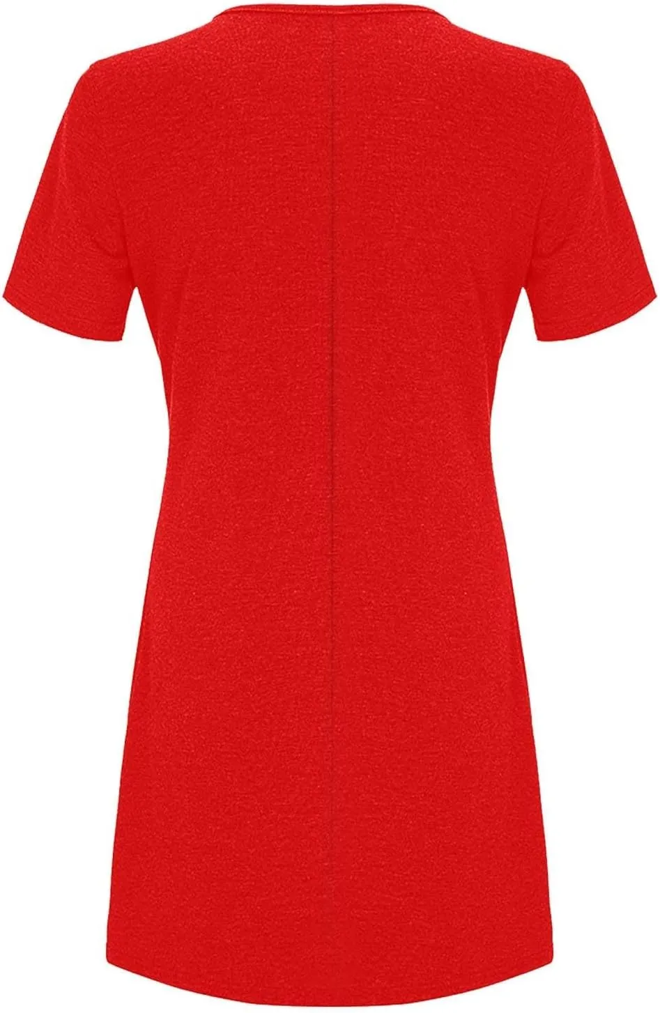 Summer Dresses for Women 2025,Women's Beach Casual Loose Tshirt Dresses Solid Color Short Sleeve Round Neck Sundress