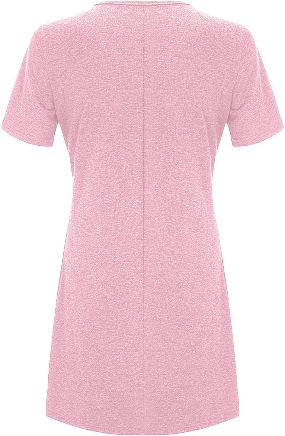 Summer Dresses for Women 2025,Women's Beach Casual Loose Tshirt Dresses Solid Color Short Sleeve Round Neck Sundress