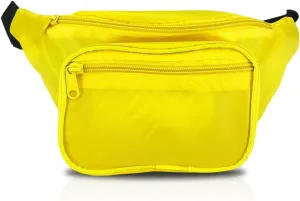 Sunflower Fanny Pack - Hip Bag In Bright Colors For Outdoors Activities (Canary Yellow)